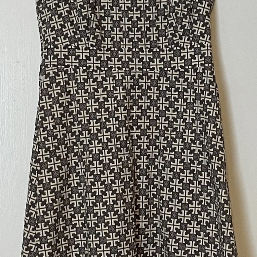 Tory Burch Black and White Midi Dress